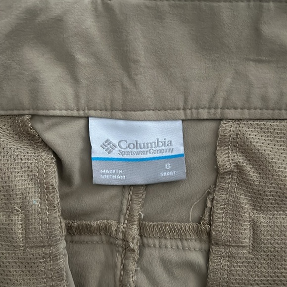 Khaki/ Tan Columbia Hiking Pants (Active Stretch) (Roll Up Convertible) - Picture 2 of 7